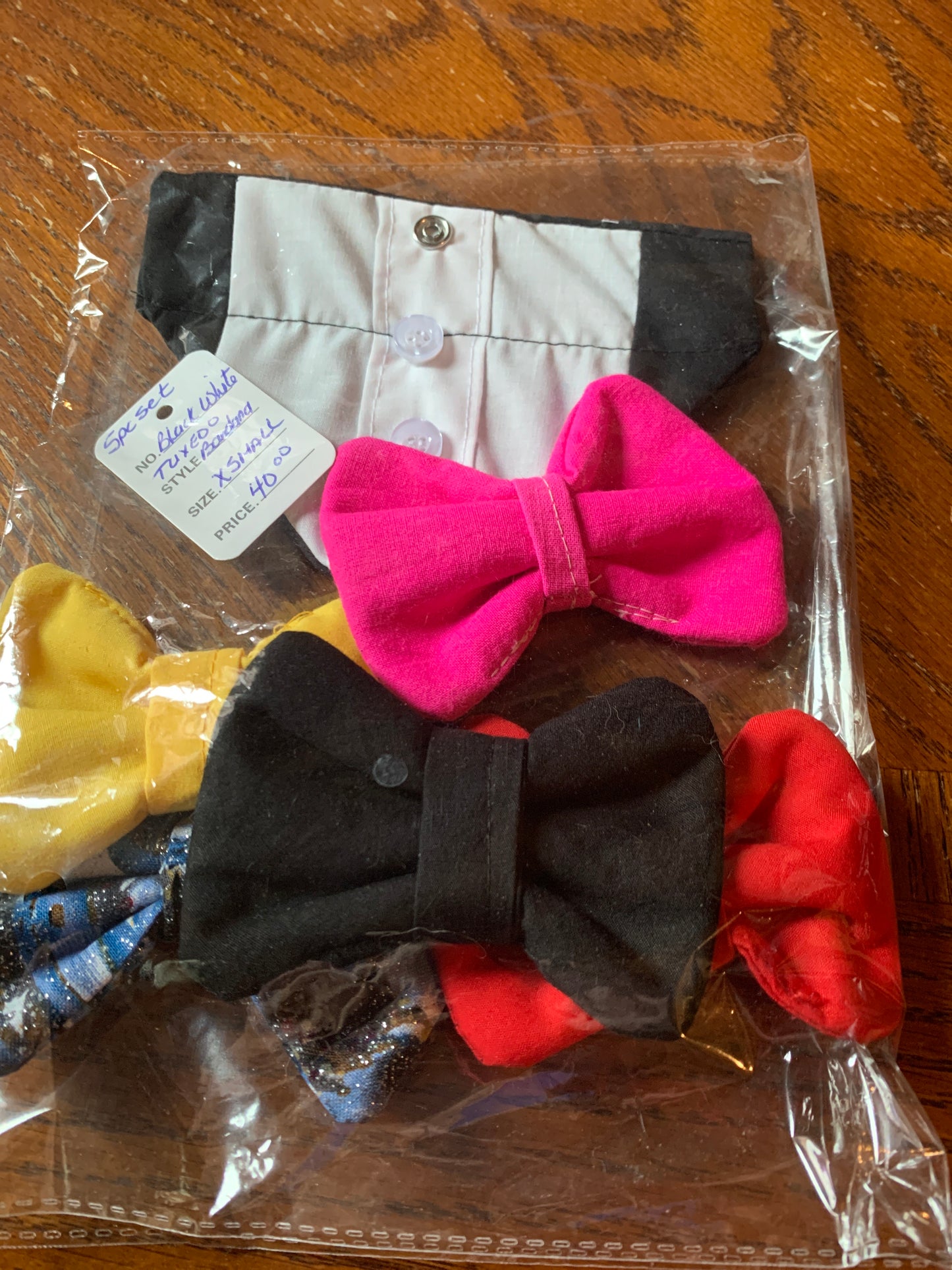 Pet Black and White Tuxedo Bandanas