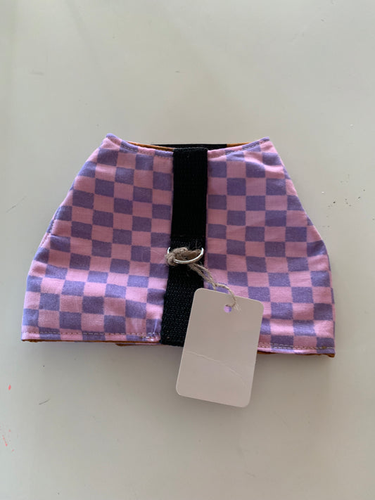 Pink and purple blocks pet harness