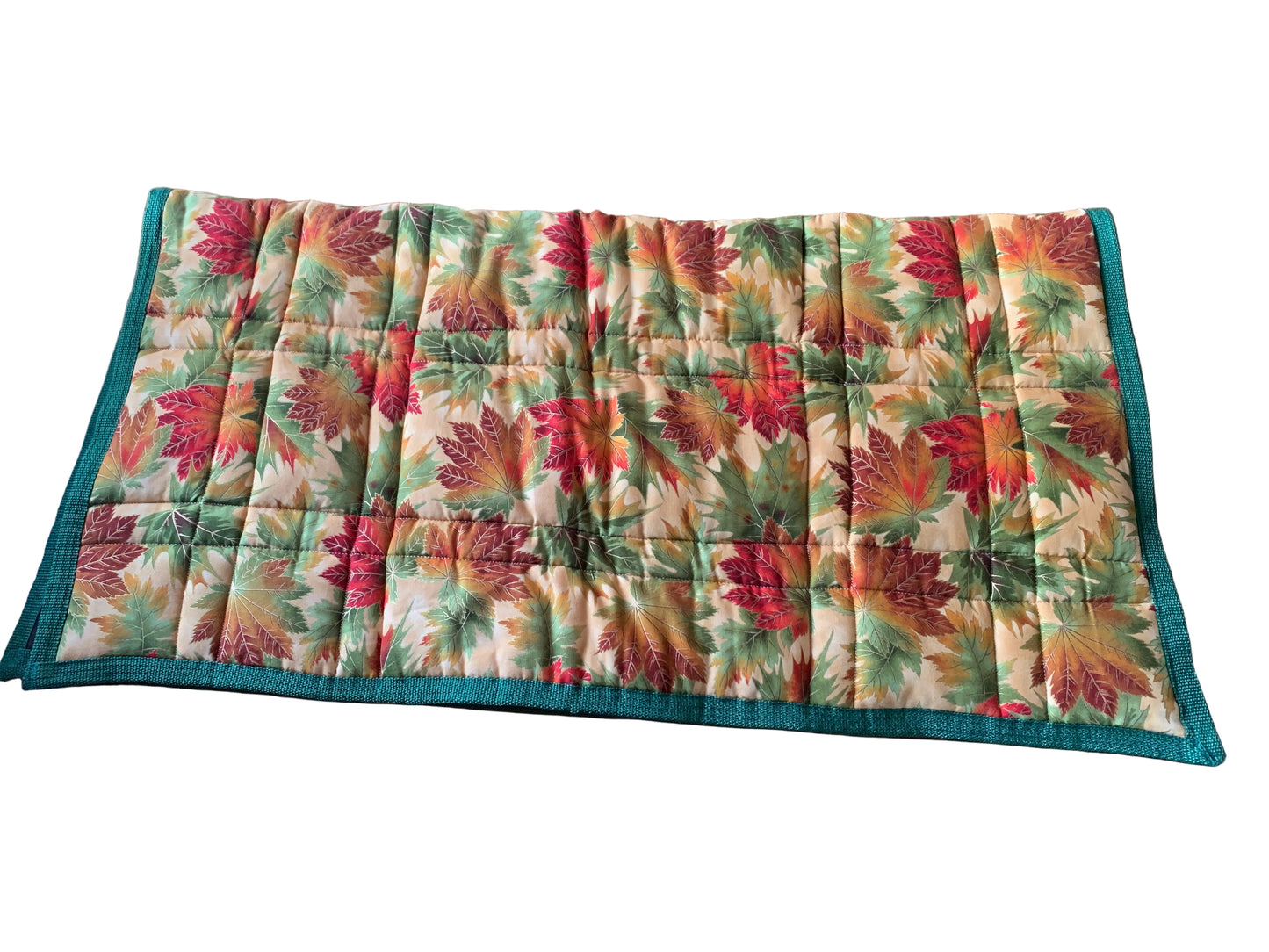 Maple leaves western saddle pad