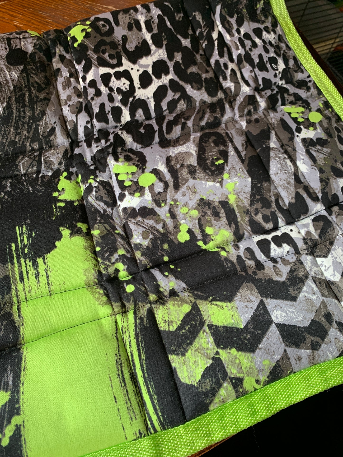 Abstract western horse saddle pad