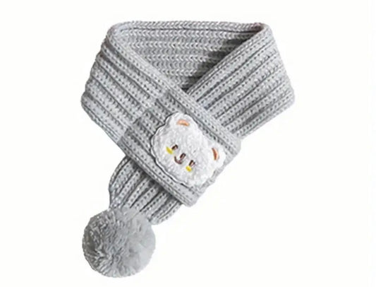 Grey pet scarf