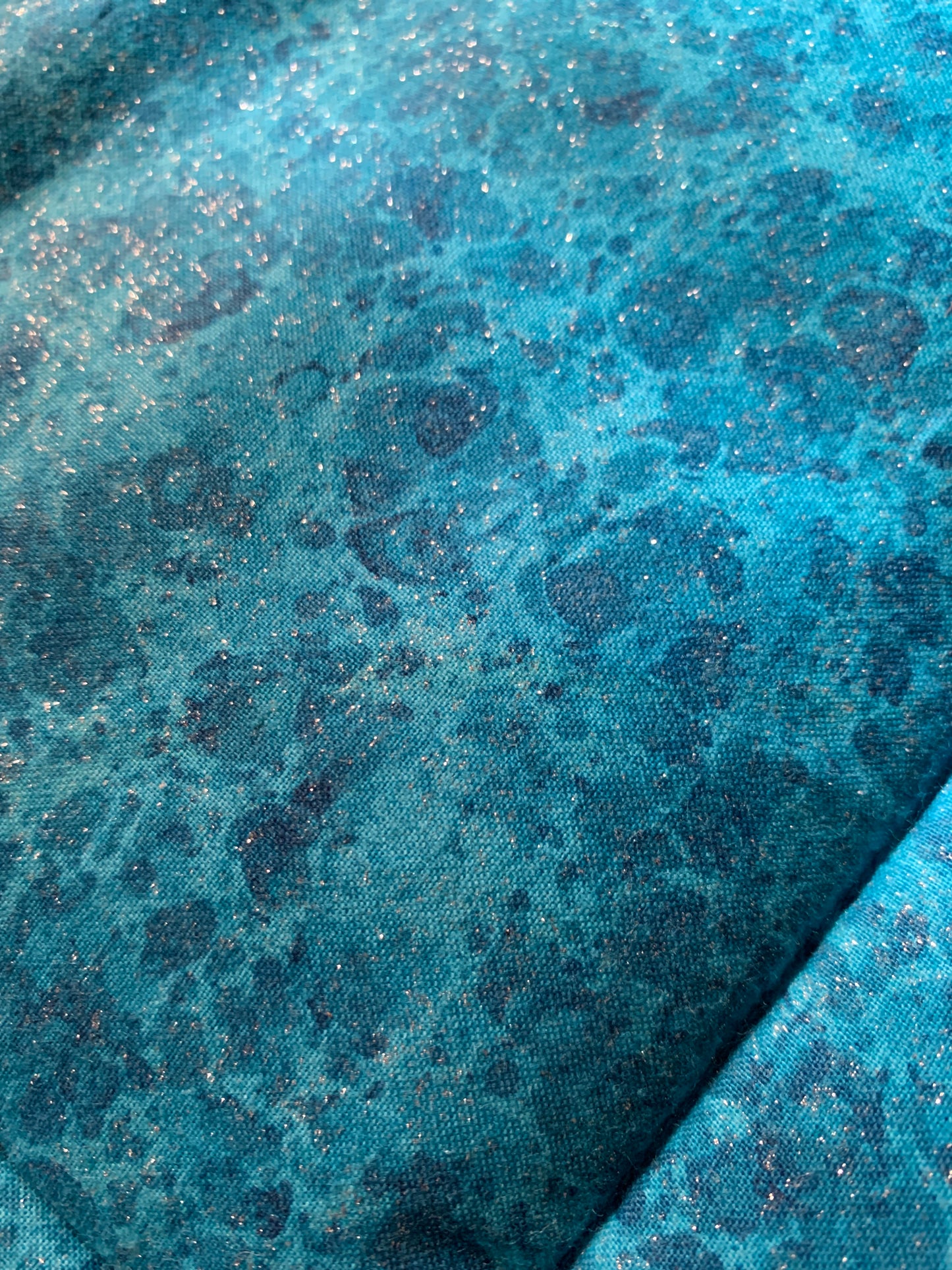 Blue sparkle western saddle pad