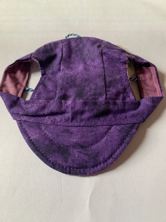 Purple pet baseball hat
