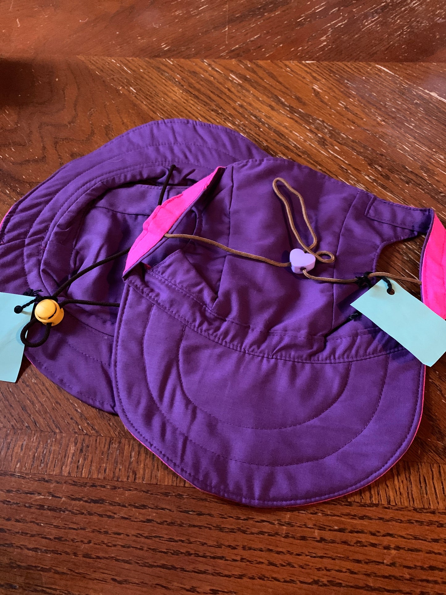 Pink pet hats