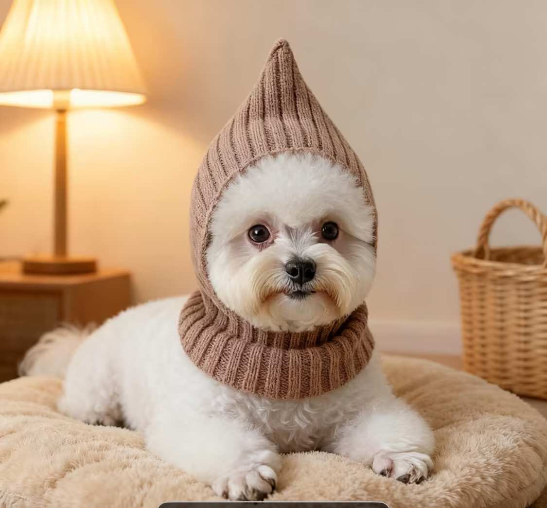 Pet knitted hoods