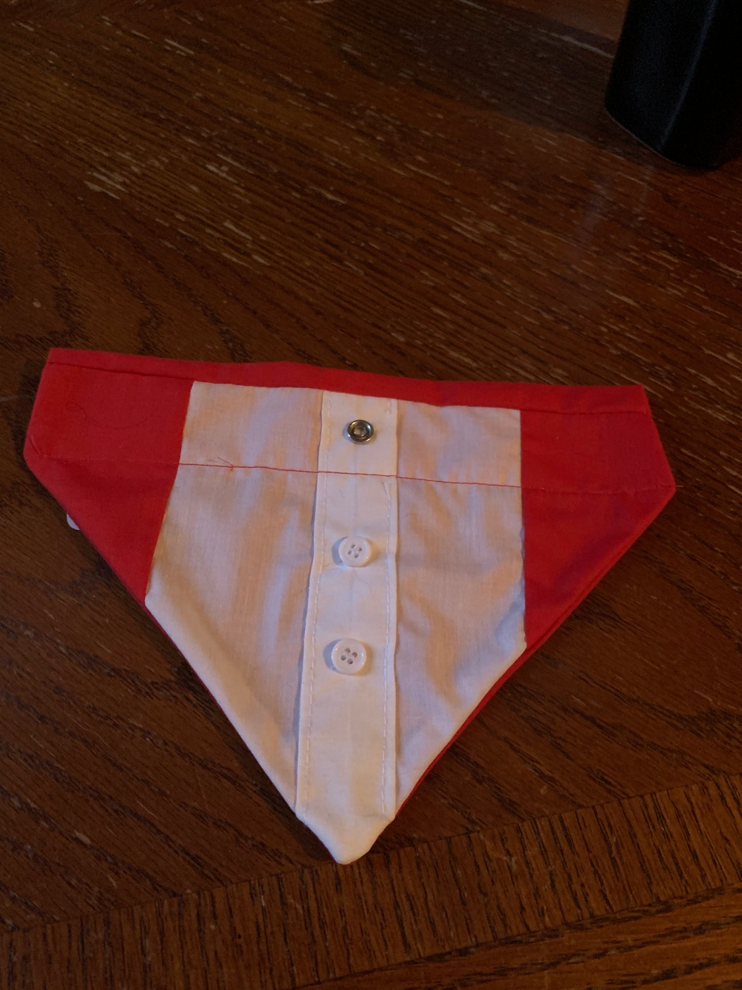 Pet Red with white Tuxedo Bandanas