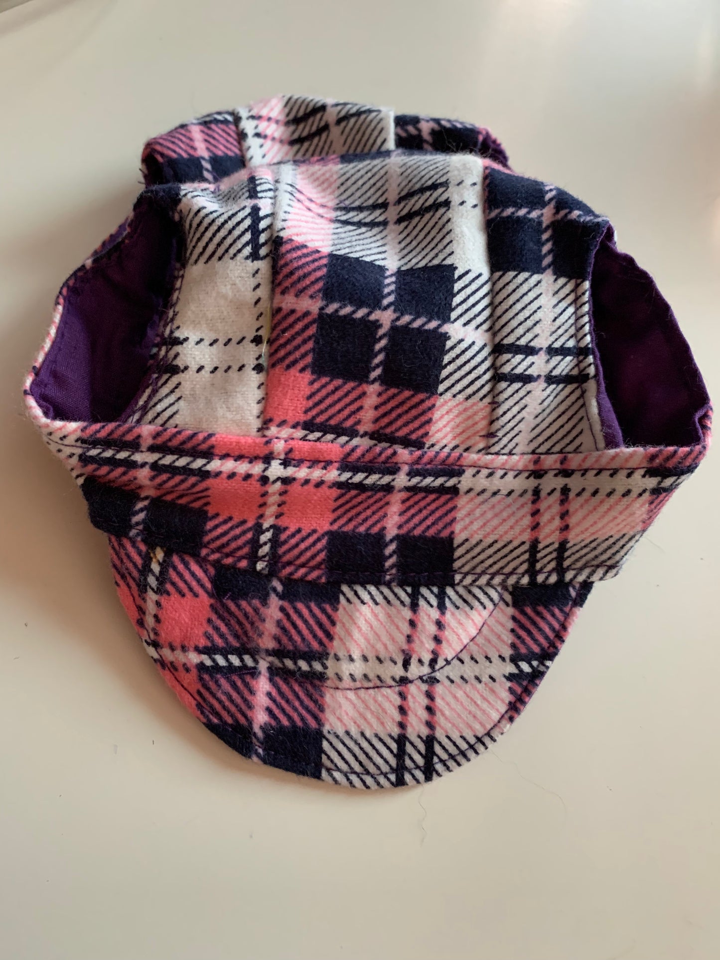 Purple Plaid Pet Hats