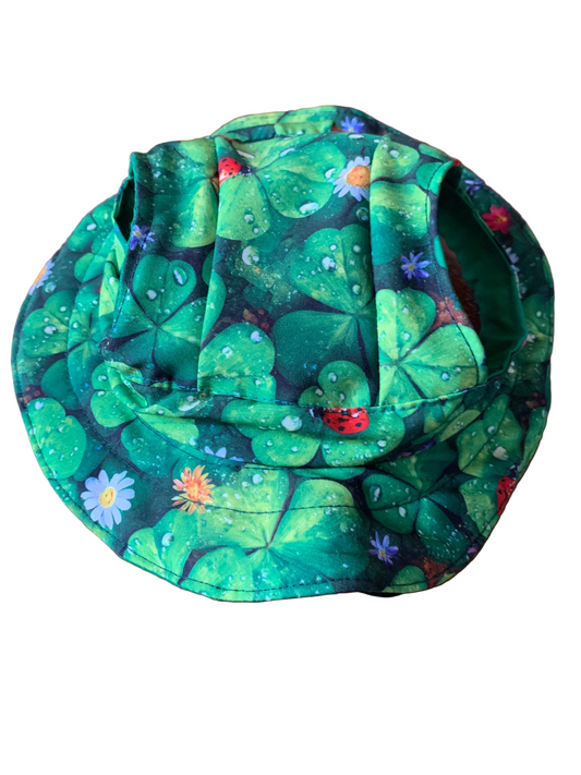Green clover pet bucket hat