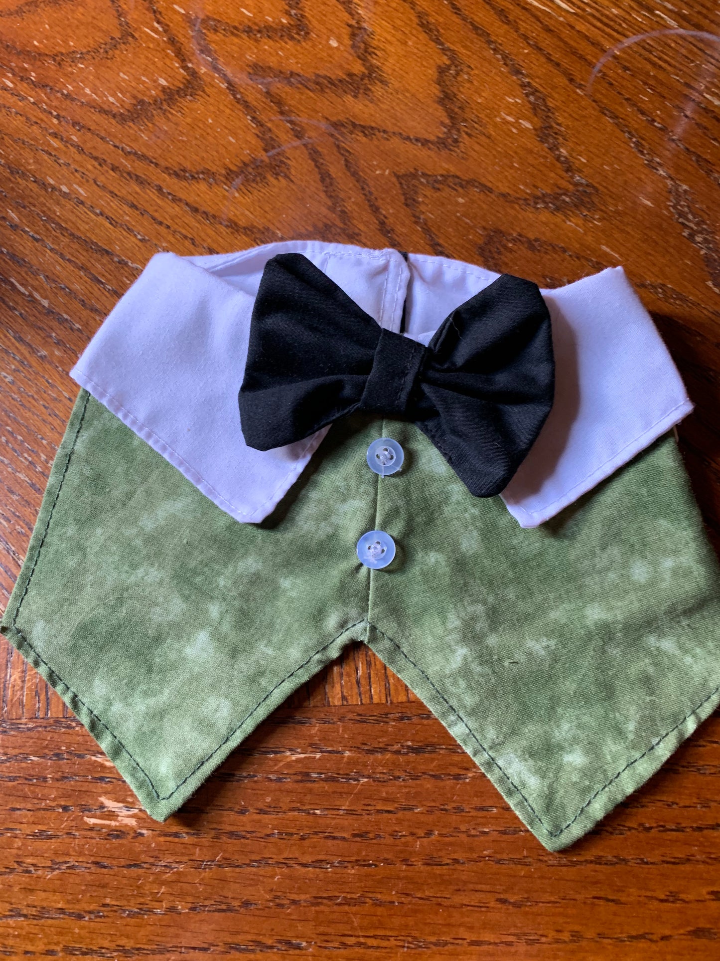 Sage pet tuxedo vest