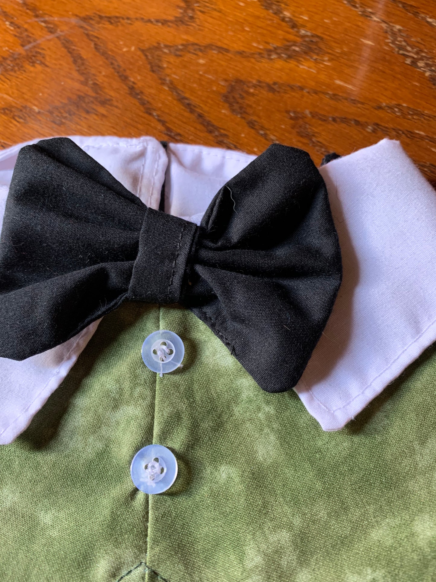 Sage pet tuxedo vest