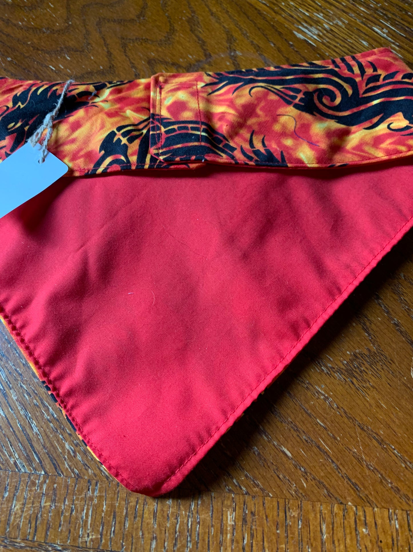 Dragon flame pet tuxedo bandana