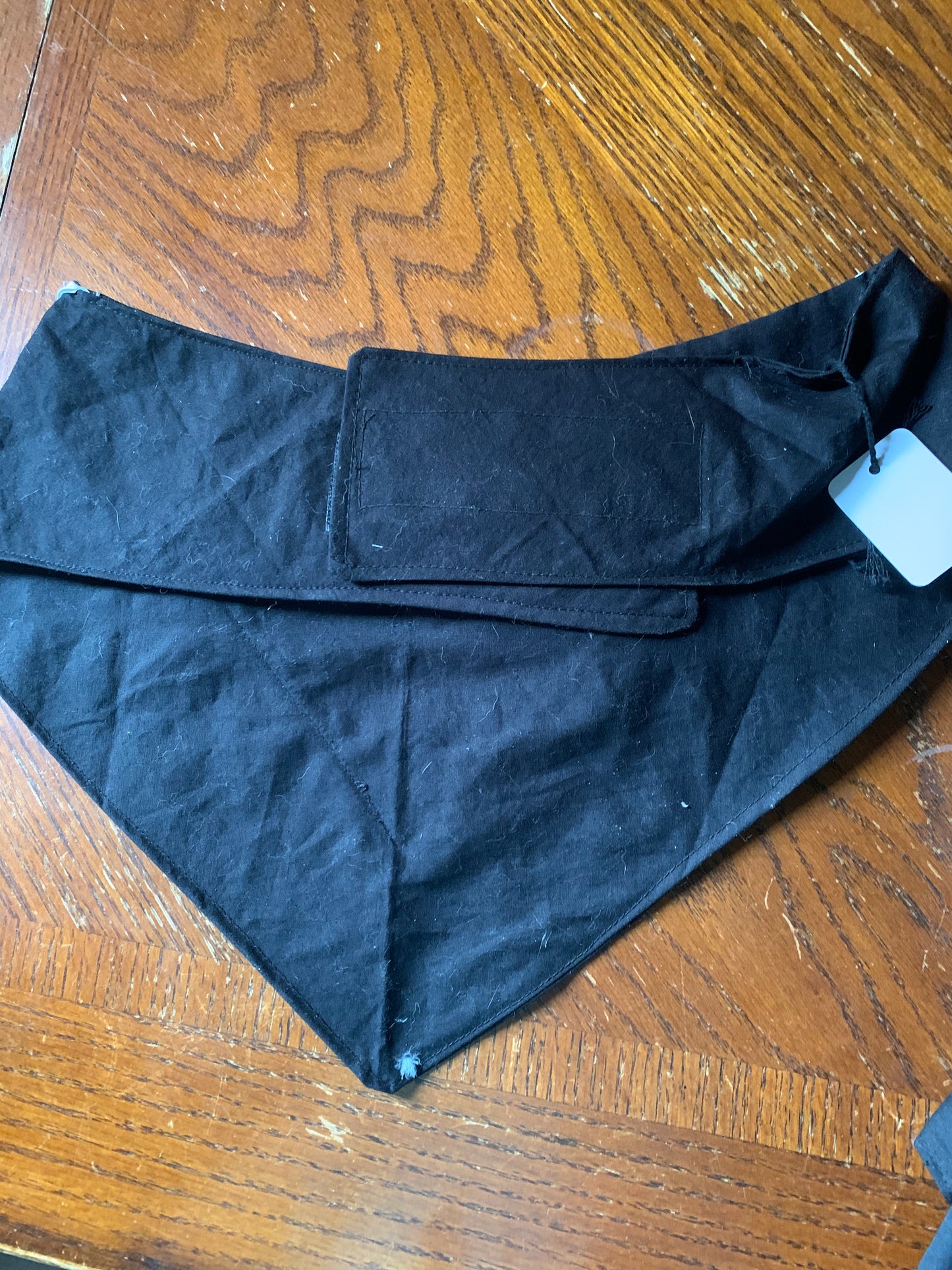 Black pet tuxedo bandana