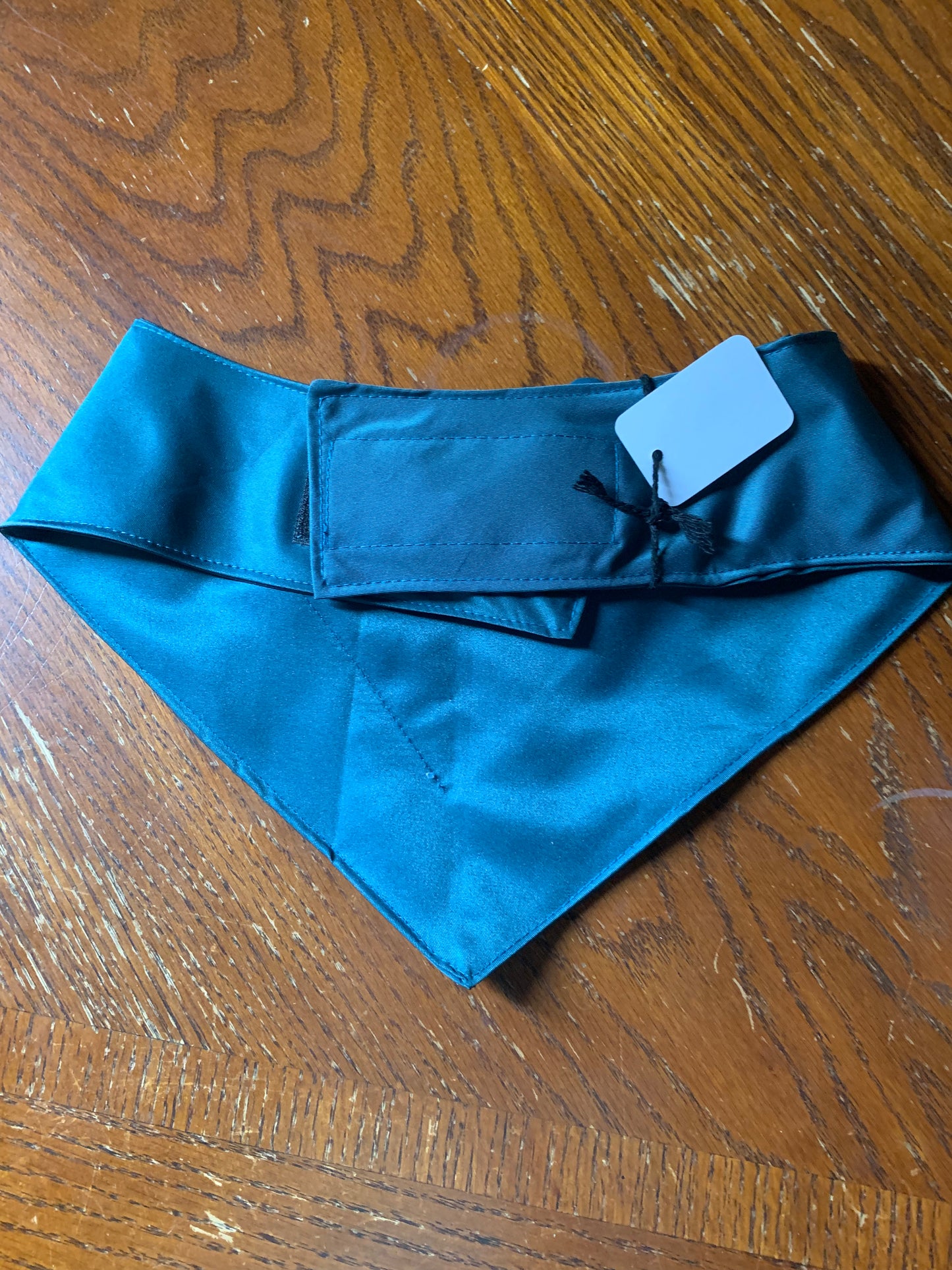 Green Satin Pet Tuxedo Bandana