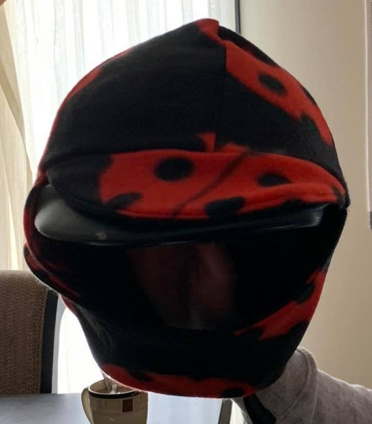Ladybug Fleece Equestrian Helmet Cover  image 0