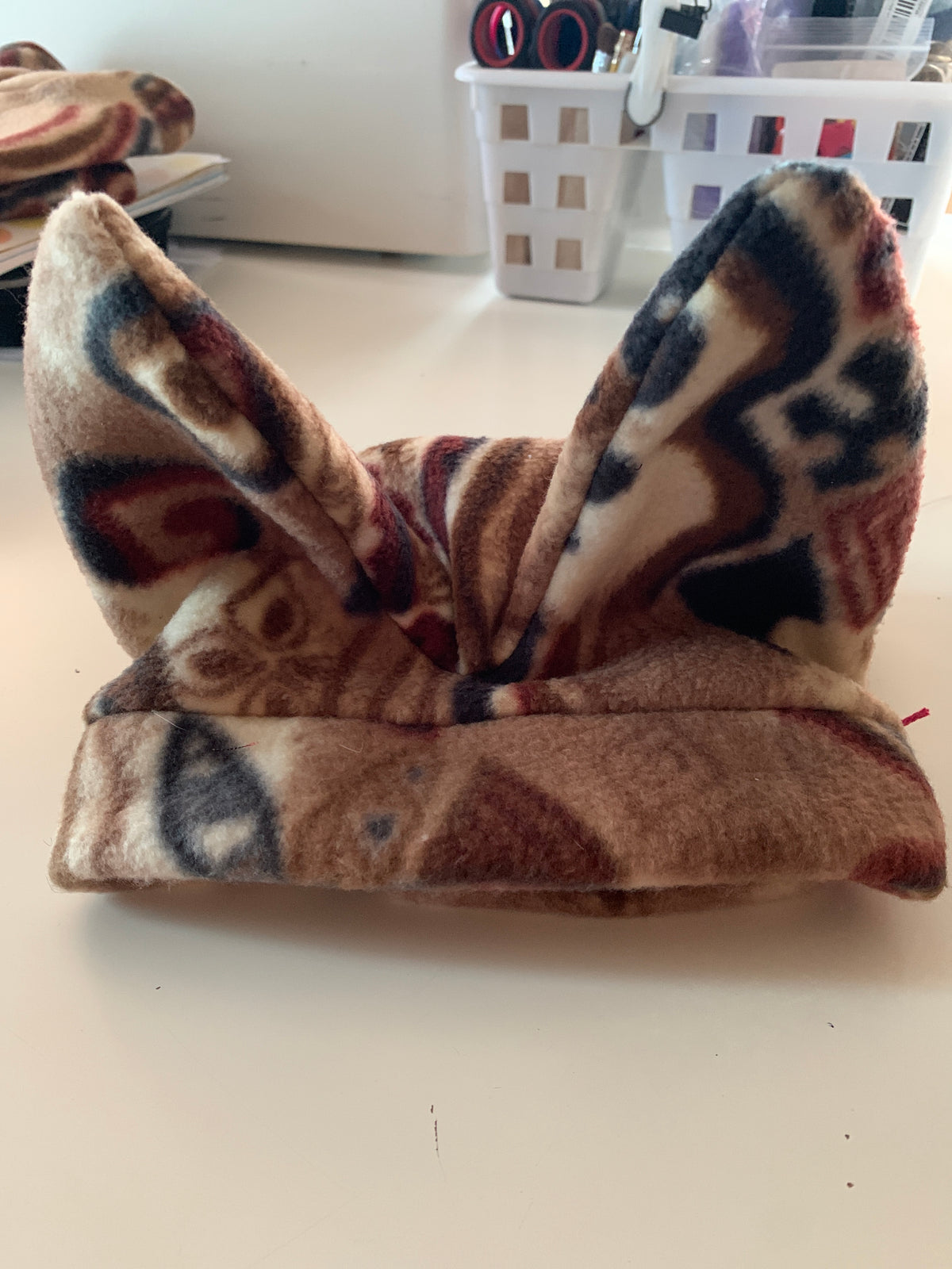 High eared fleece pet hats