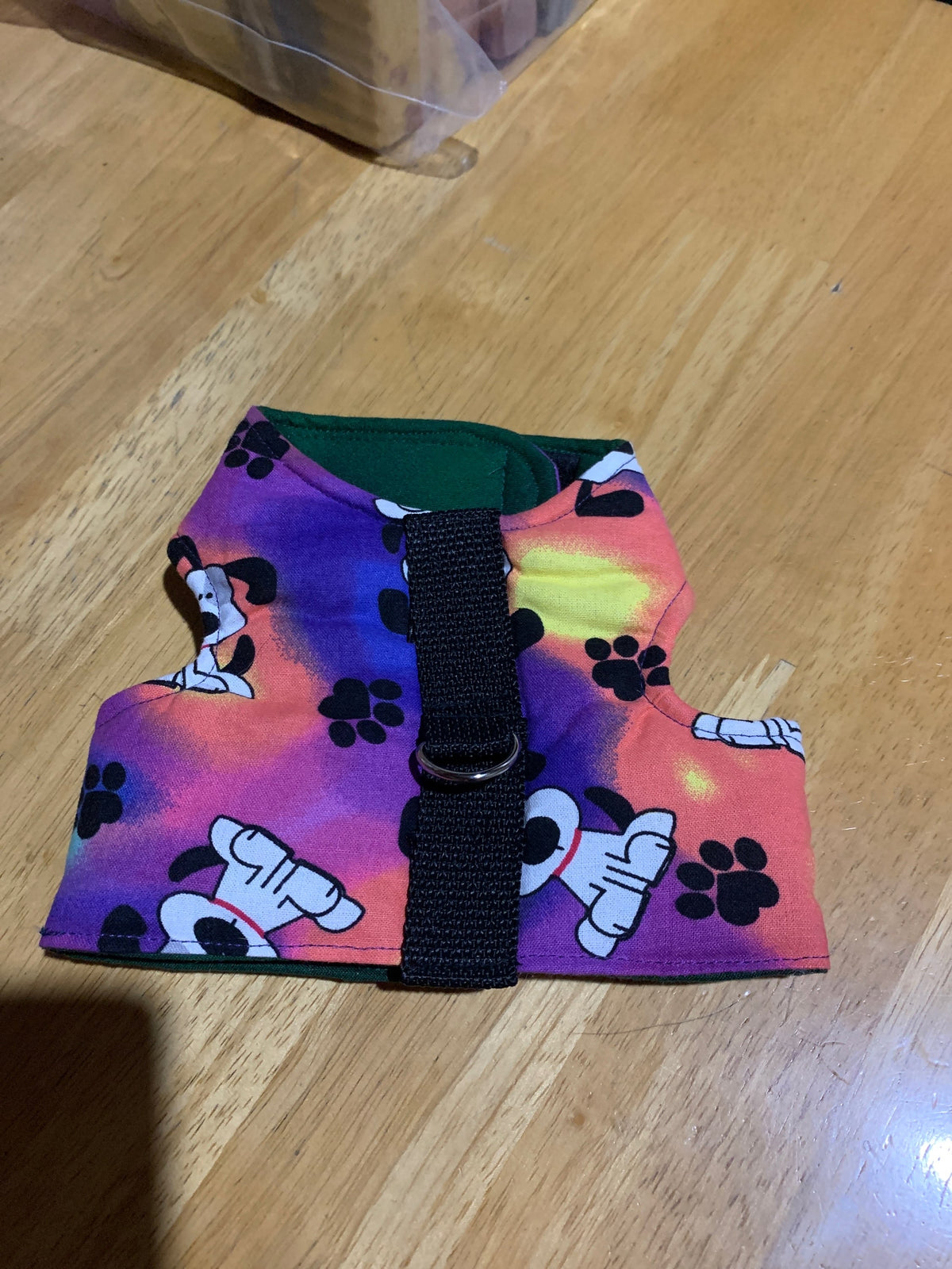 White Dogs on Purple Pet Walking Vest Harness image 1