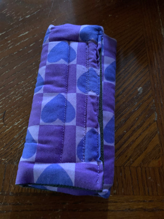 Purple Hearts Seat Belt Cover image 0