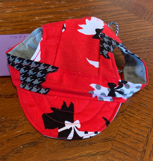 Scotties On Red Pet Baseball Hat image 0