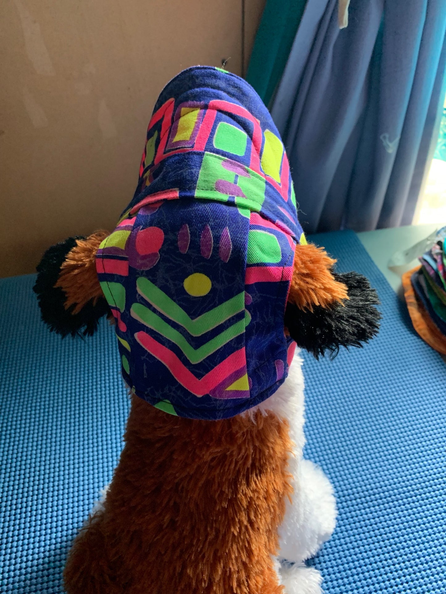 Blue Neon Baseball Pet Hat image 2
