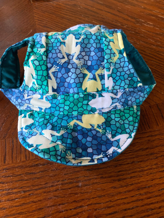 Frogs On Blue Green Scales Pet Baseball Hat image 0