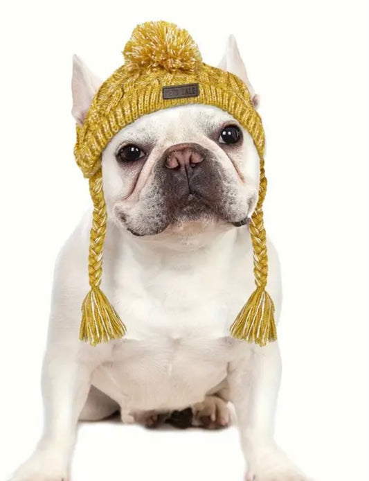 Gold Pet Winter Knitted Toque  image 1